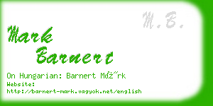 mark barnert business card